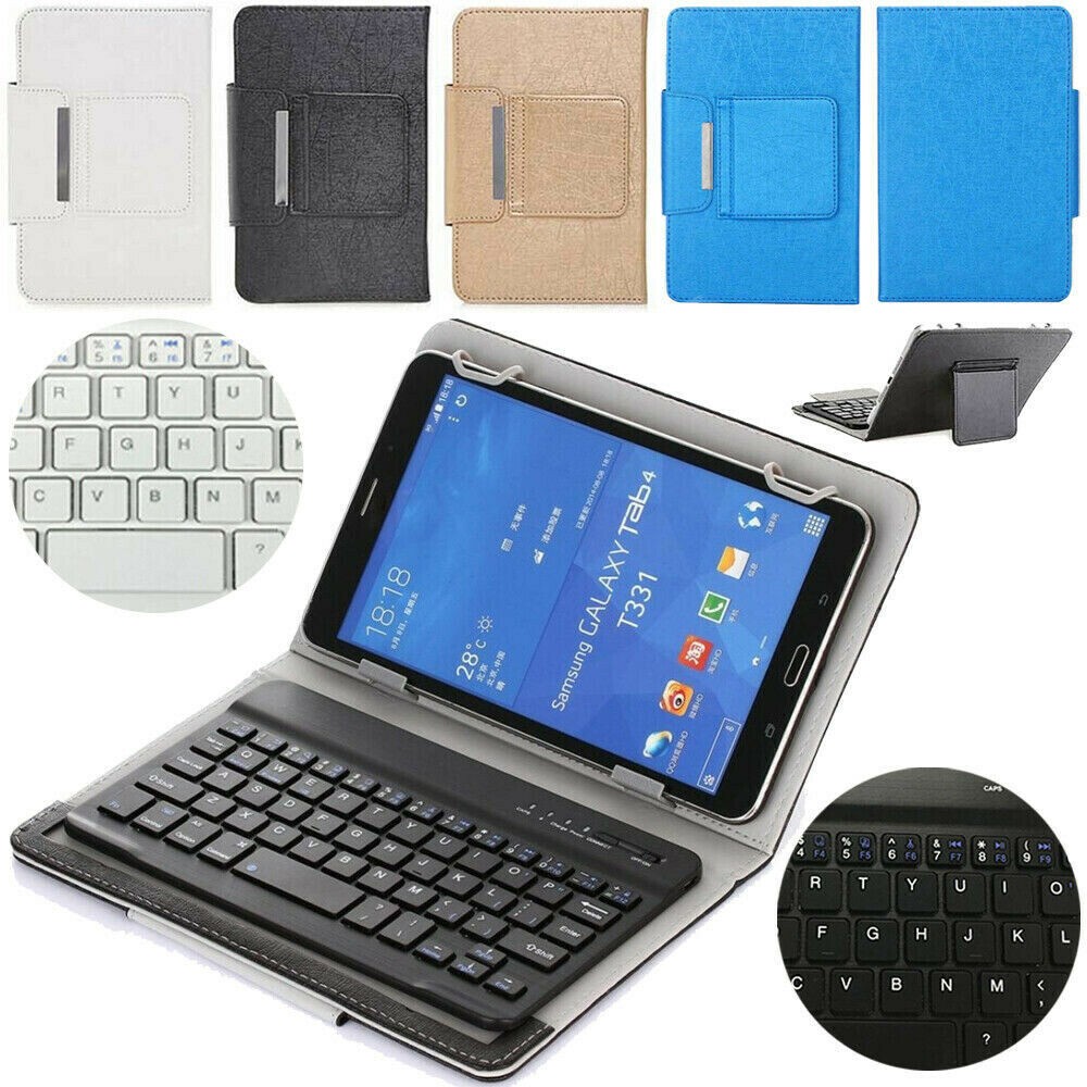 For Lenovo Tab E8/E10/P10/M10/M8/M7 7″~10.3″ Tablet Keyboard Leather Case Cover