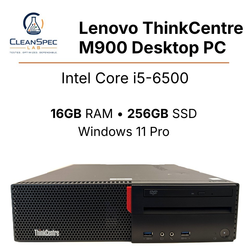 Lenovo ThinkCentre M900 SFF i5-6500 16GB RAM 256GB SSD Windows 11 Pro