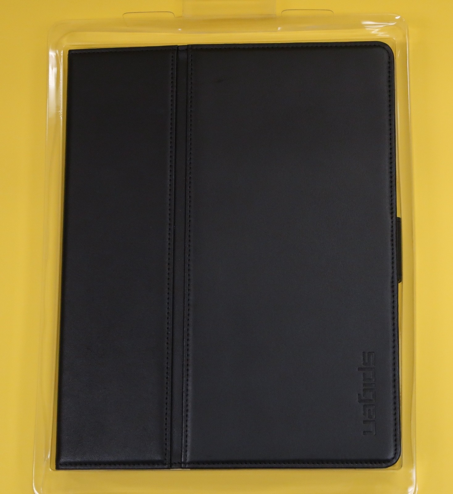 NEW Authentic SPIGEN SGP VALENTINUS Genuine Leather Case SGP09148 Black iPad 6