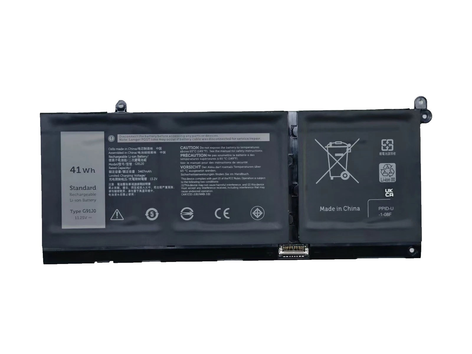 NEW 41WH G91J0 Battery For Dell Inspiron 5310 5320 5330 5510 5515 5518 3510 3520
