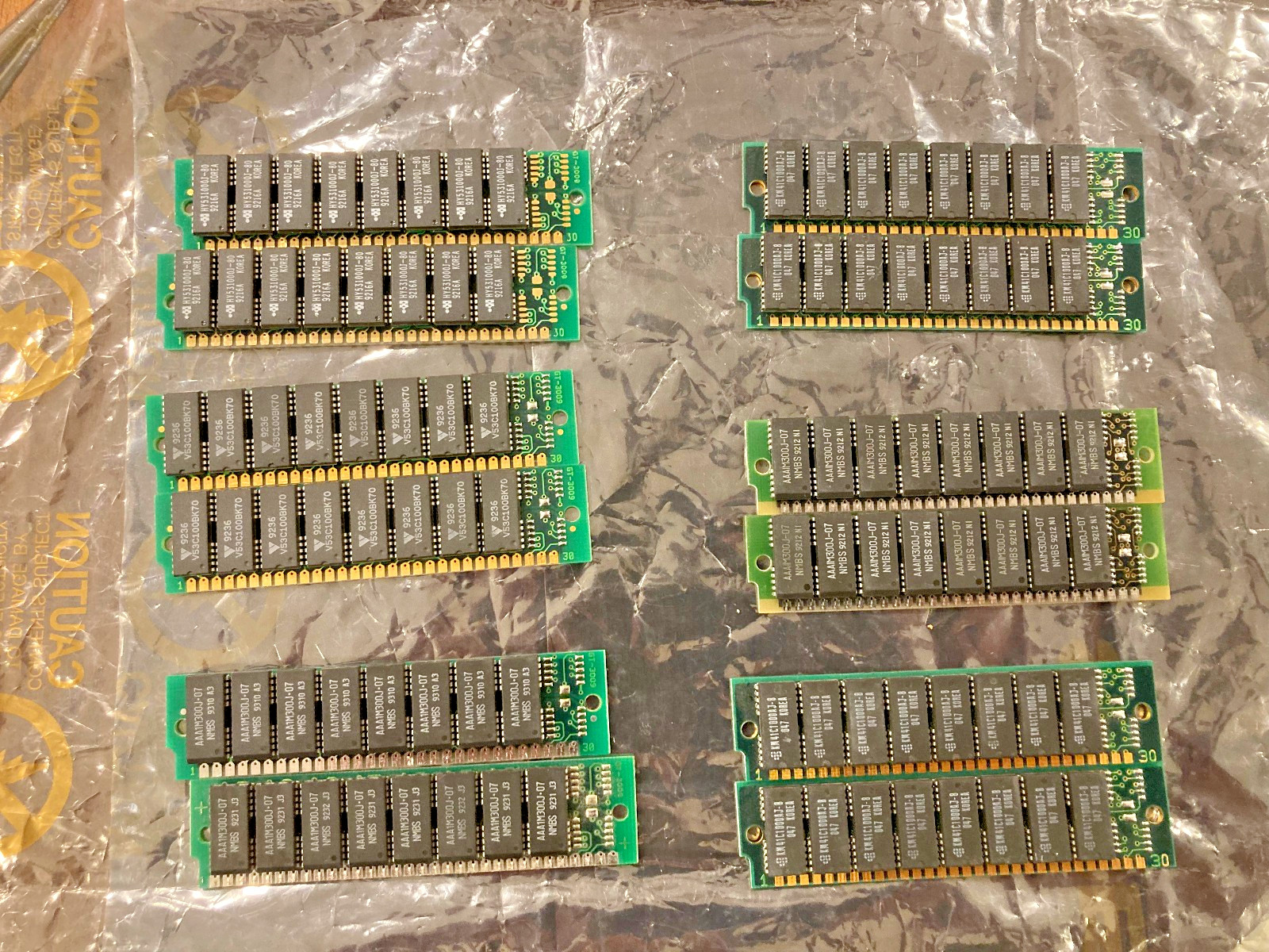 Vintage 12MB 12 x 1MB 30-Pin SIMMs, 286/386, Mac Plus, MAC SE etc. free ship