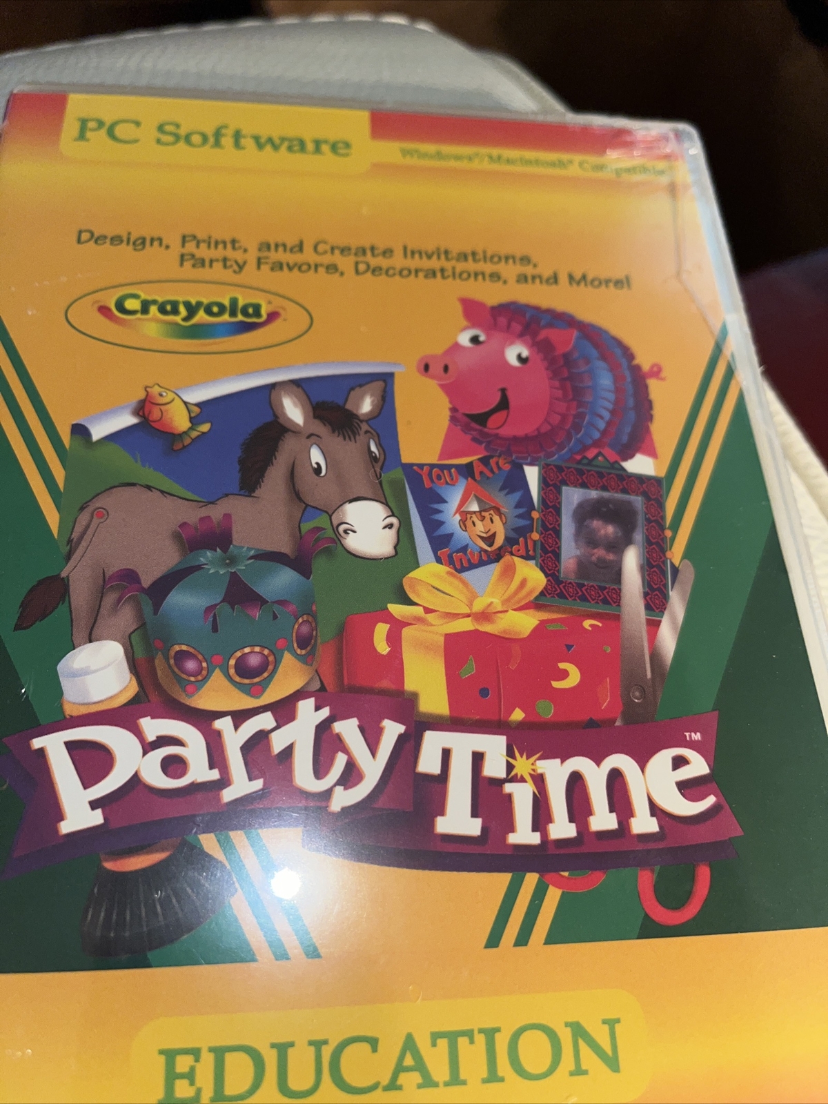 NEW SEALED Crayola Party Time PC Software video game WINDOWS OR MAC AGES 5-10