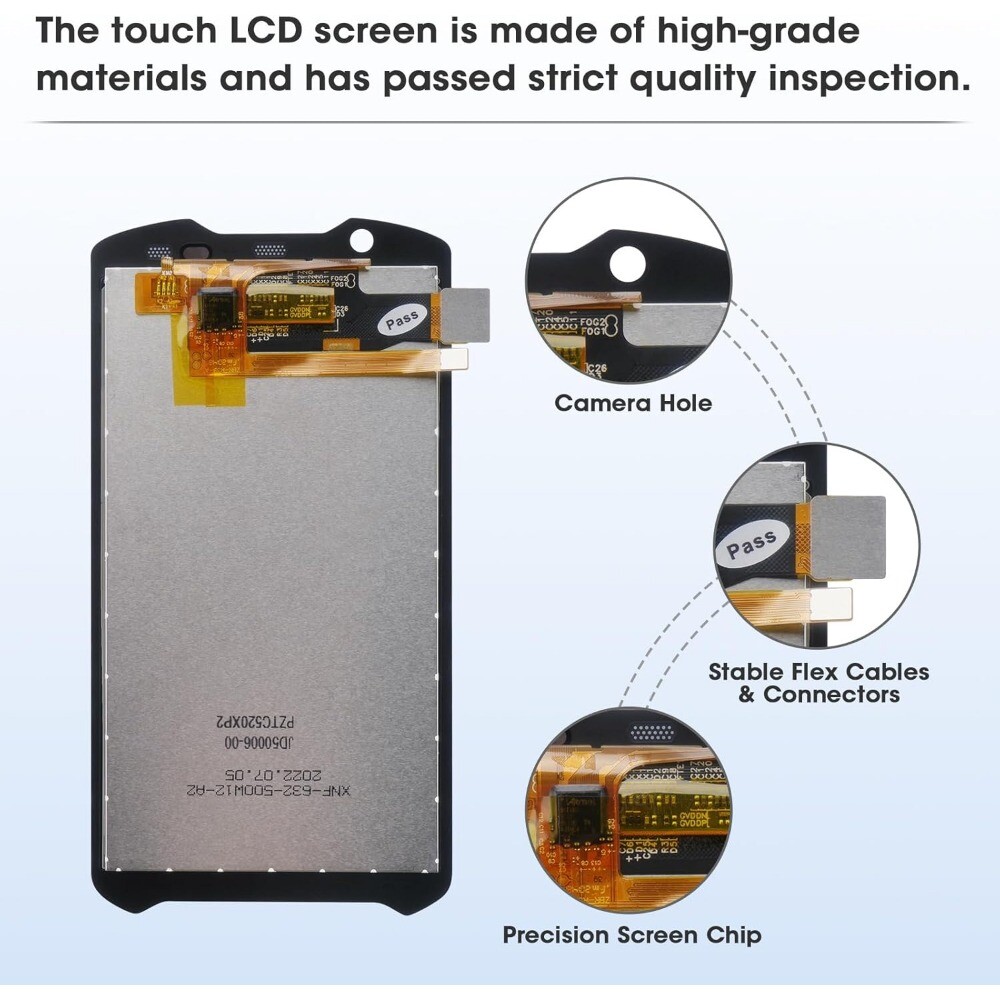 TC52X LCD Screen with Touch Digitizer for Zebra TC52X TC520L TC52AX TC57X USA