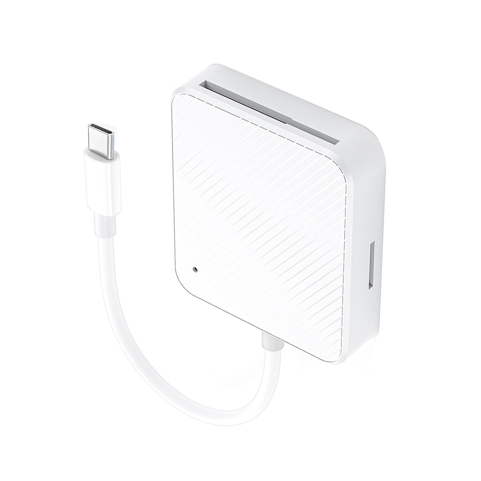 4 in 1 Type-C USB-C Smart Media M2 SD SM XD Memory Card Reader Adapter White