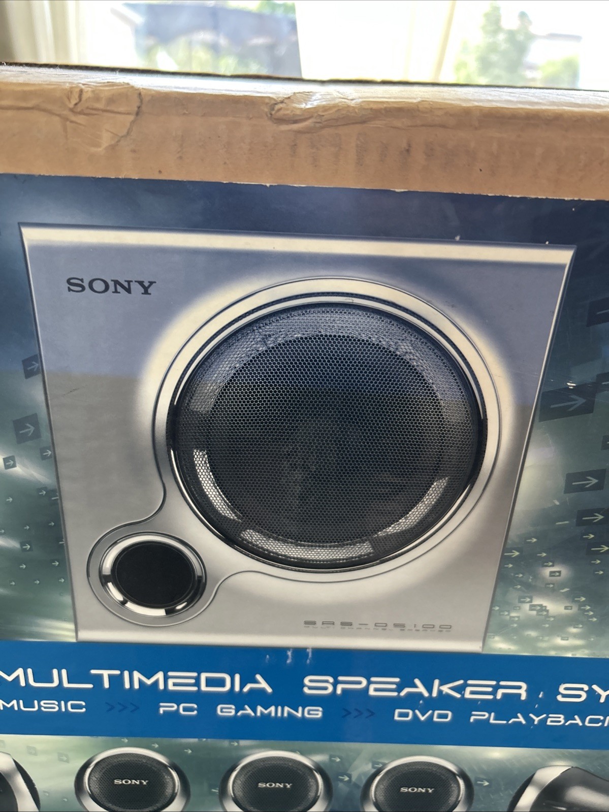 Sony 5.1 Multimedia Speaker System SRS-D5100 140W System Power PC Gaming New