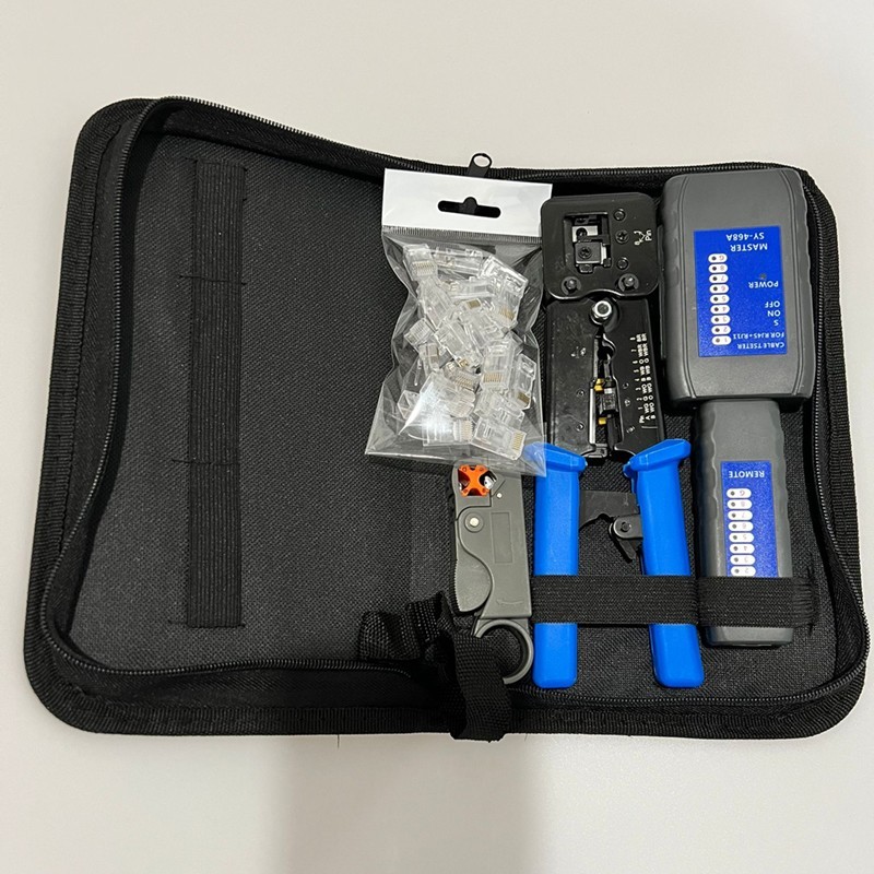 Rj45 Crimping Tool Kit Set For CAT5/CAT6 Lan Cable Tester Network Repair Tools