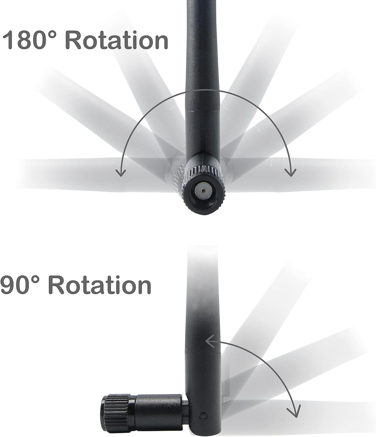 WiFi Antenna PC Bluetooth Antenna, WiFi 6 Dual Band 2.4Ghz 5Ghz 5.8Ghz 3dBi with