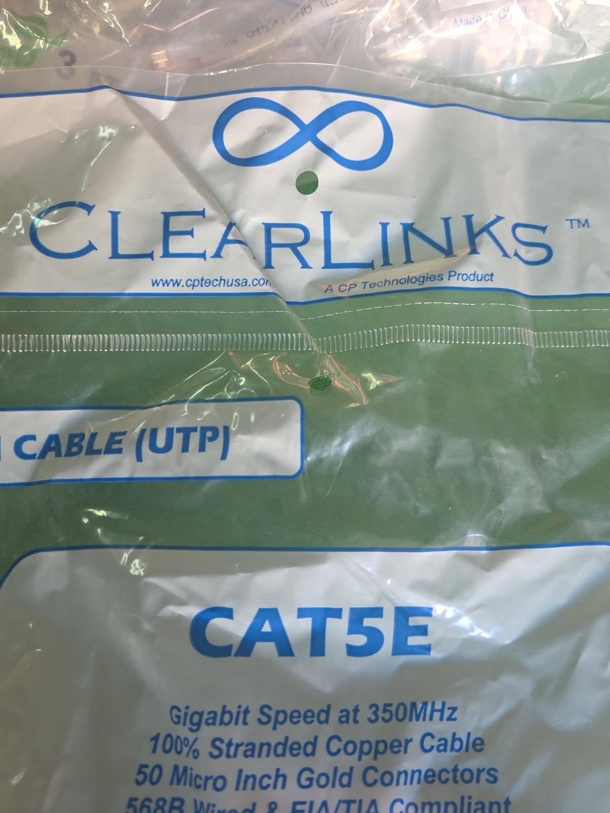 CAT 5E ETHERNET PATCH CABLE WHITE 3 Foot RJ45 NEW LOT OF 20