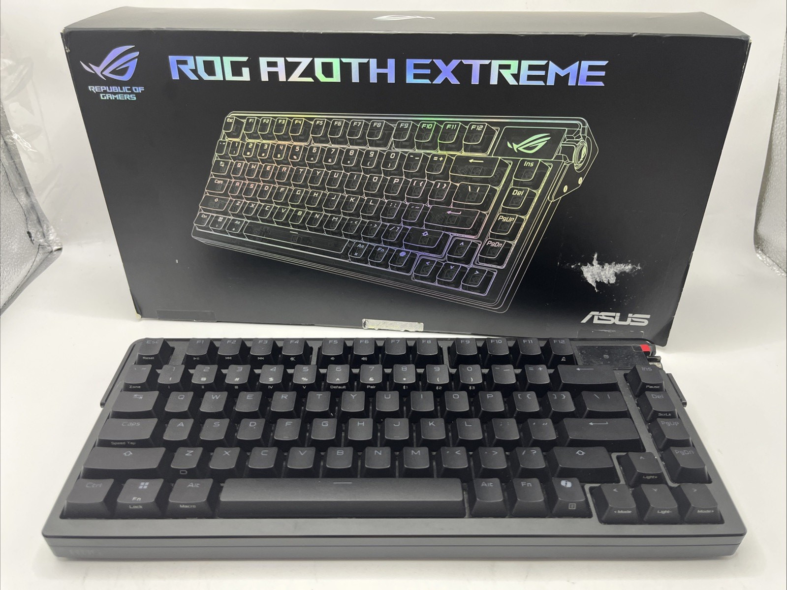 Asus ROG Azoth Extreme Mechanical Gaming Keyboard w/ LED Black NEW / OPEN BOX