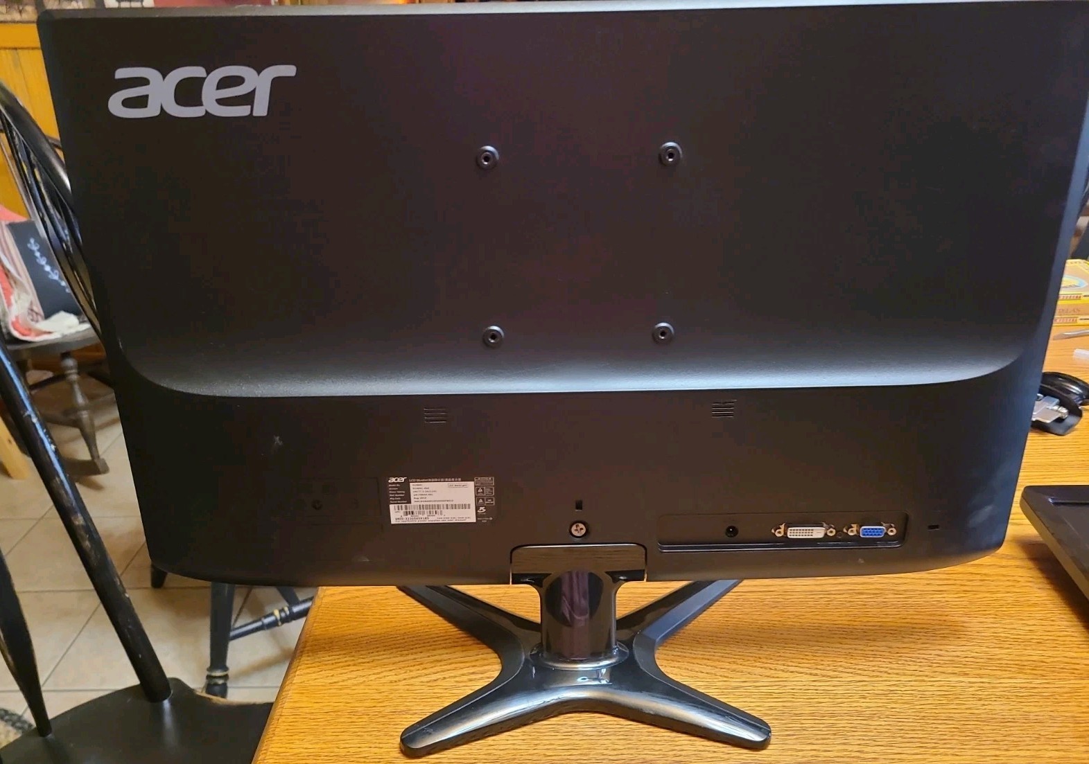 Acer G246HL 24″ Widescreen LED LCD Monitor 1080p 60Hz – Tested/Working W/Stand