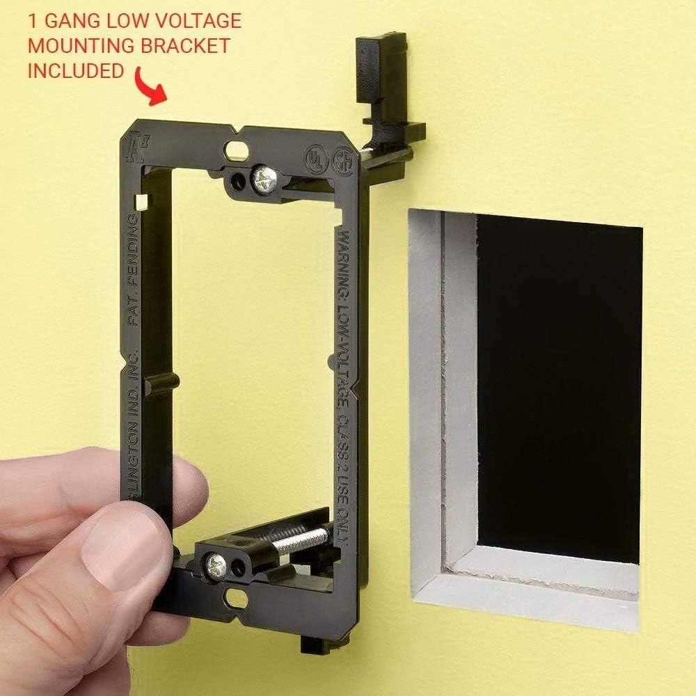 Fiber Optic Wall Plate For SC/APC Simplex Cat6 Ethernet Port Bracket