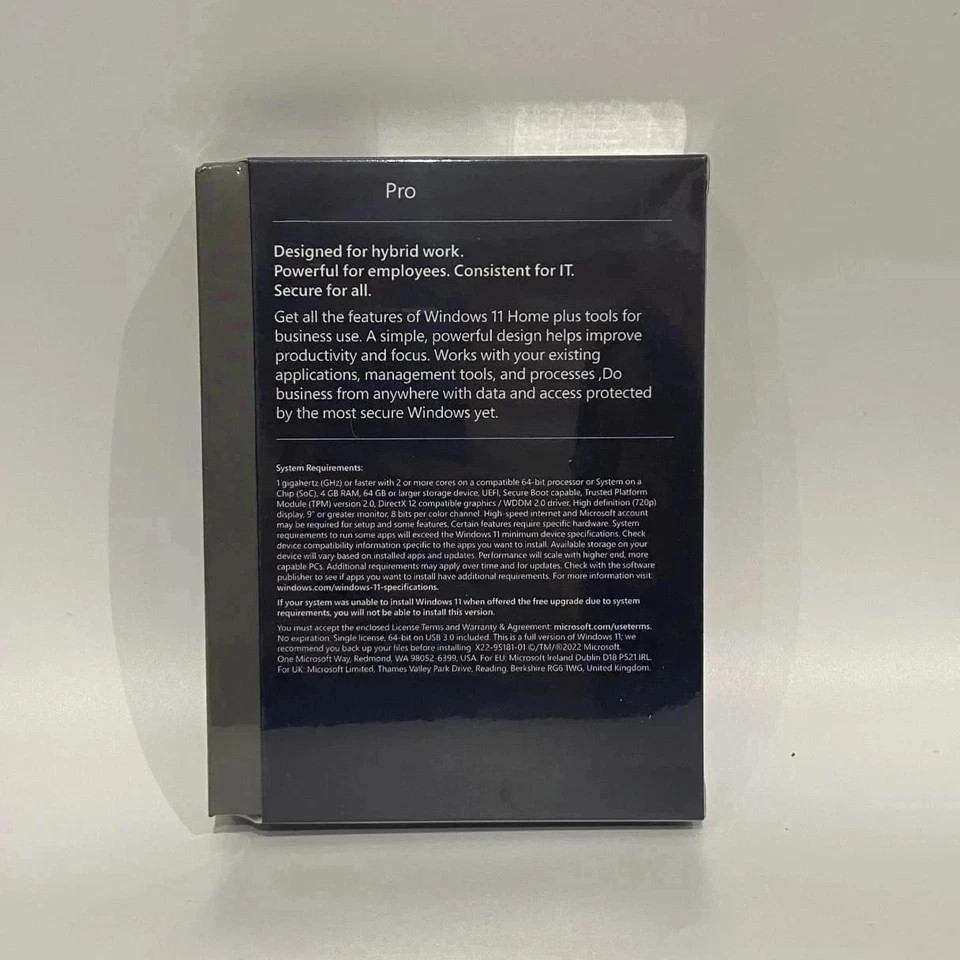 Microsoft Windows 11 Pro 64bit – New Sealed – Flash USB Retail -Original- 1 PC