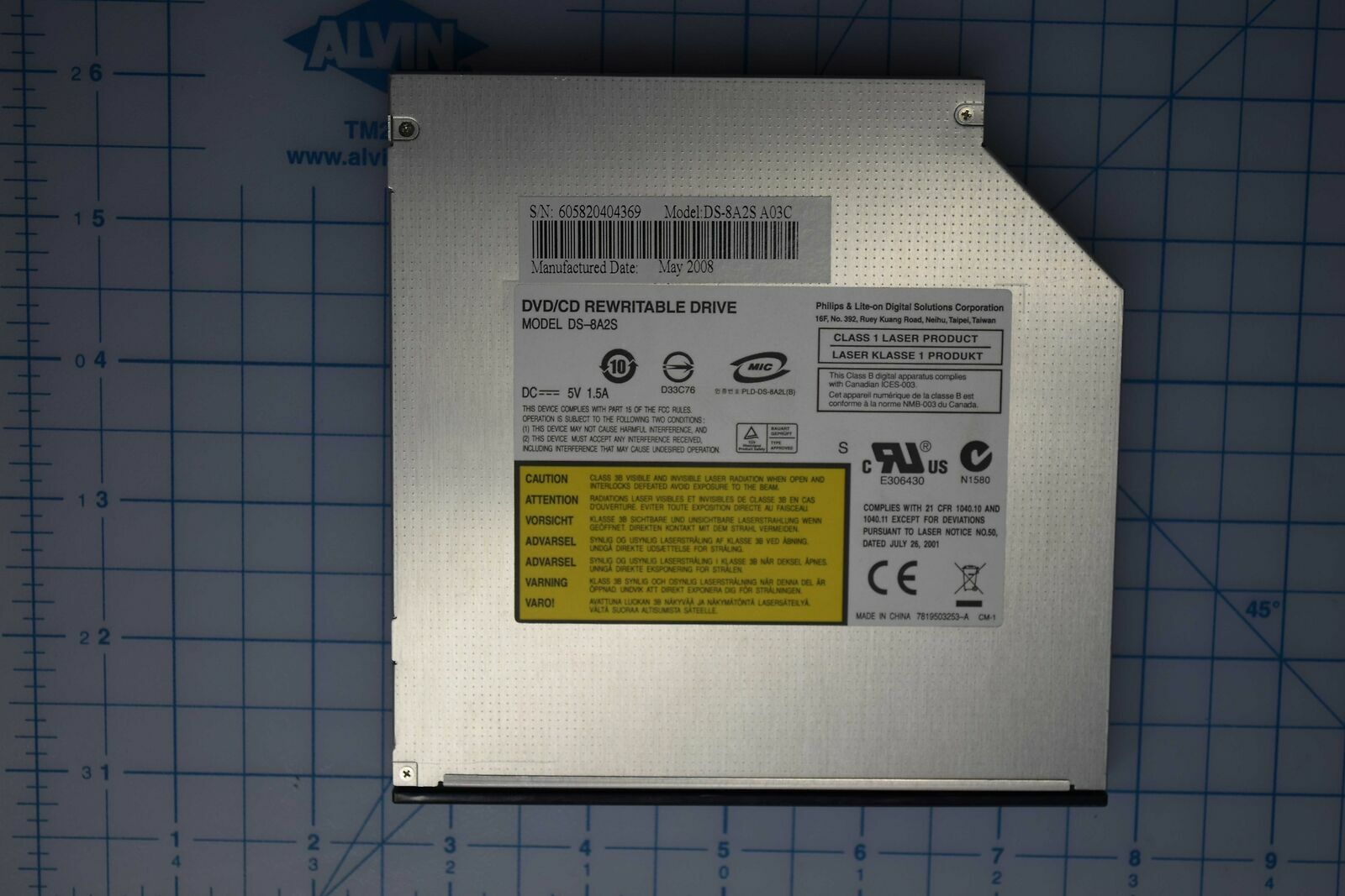 Lenovo CD-RW/DVD-RW (+/-) Dual Layer Optical Drive 45K0462