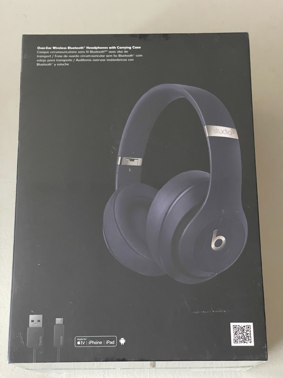 Beats Studio 3 Studio3 Wireless Apple W1 Headphone Chip Class 1 MX402LL/A – Blue