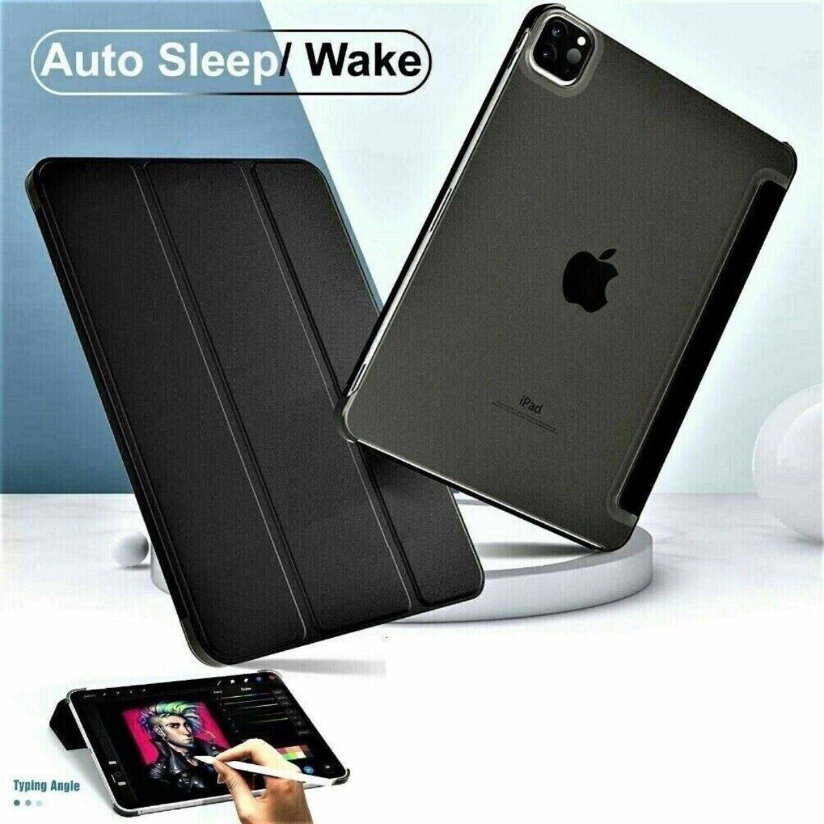 For iPad Pro 11 Inch Case 2022/2021/2020/2018 (4th/3rd/2nd/1st Gen) Smart Cover