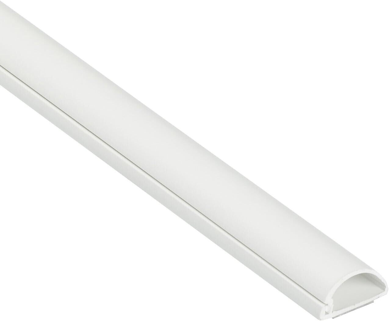2x1in D-Line White TV Cable Raceway On-Wall Cord Cover | 39 Inch Large Paintable