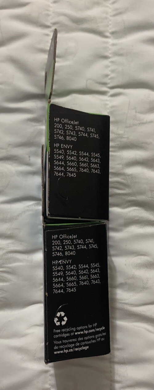 HP 62 Black Tri-Color Ink Cartridges N9H64FN C2P04AN C2P06AN Sealed Retail Box