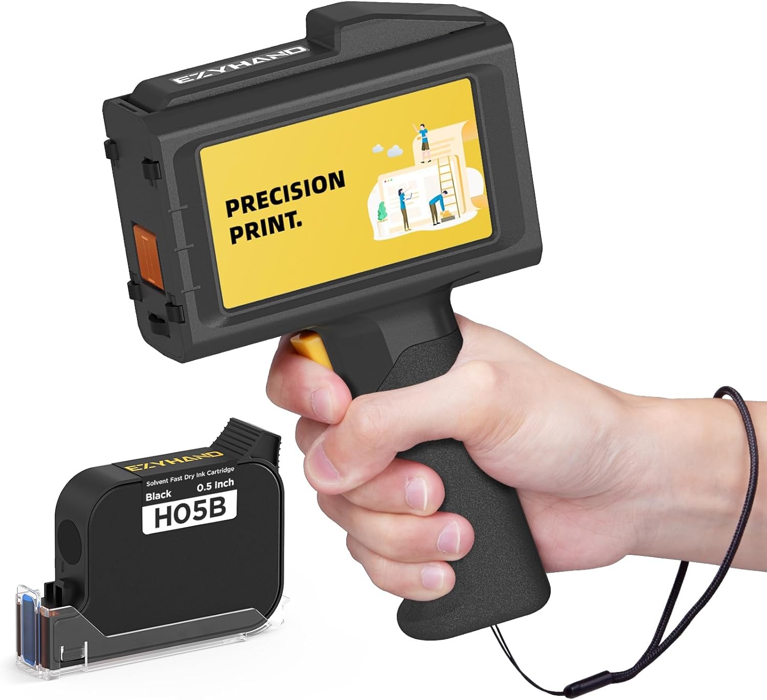 Handheld Inkjet Printer 0.5in Print Height 390g Batch Code