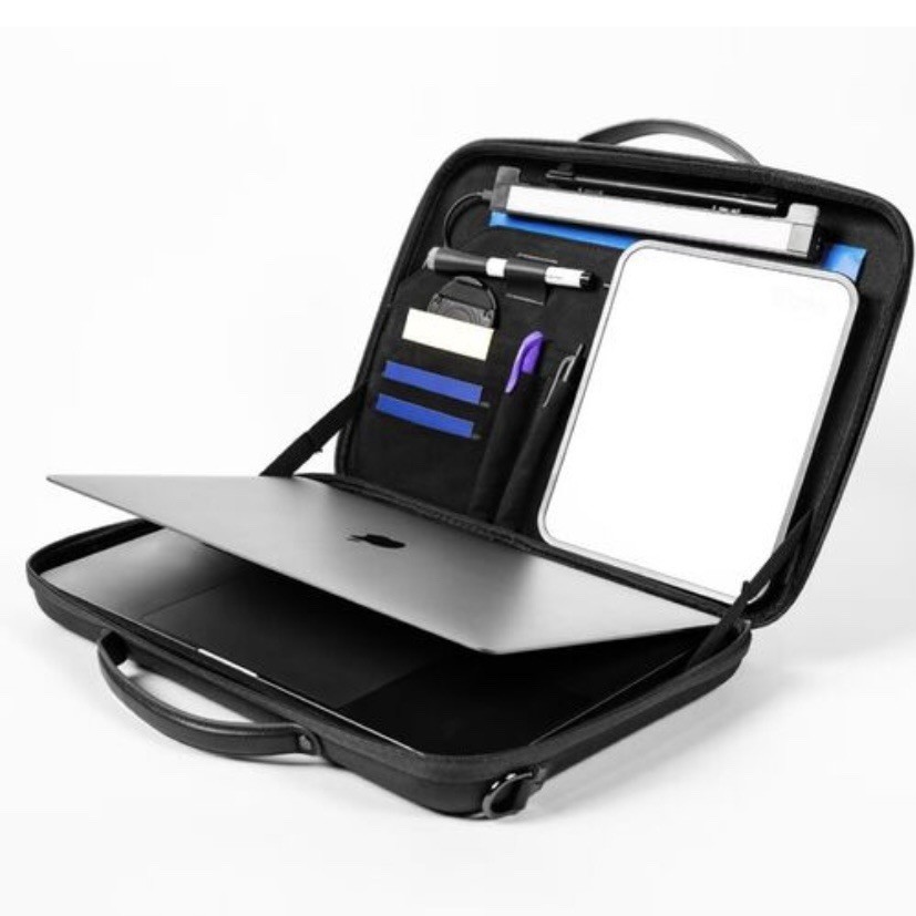 Worky 12-in-1 Office Everywhere Briefcase Portable Workstation Laptop Bag NEW