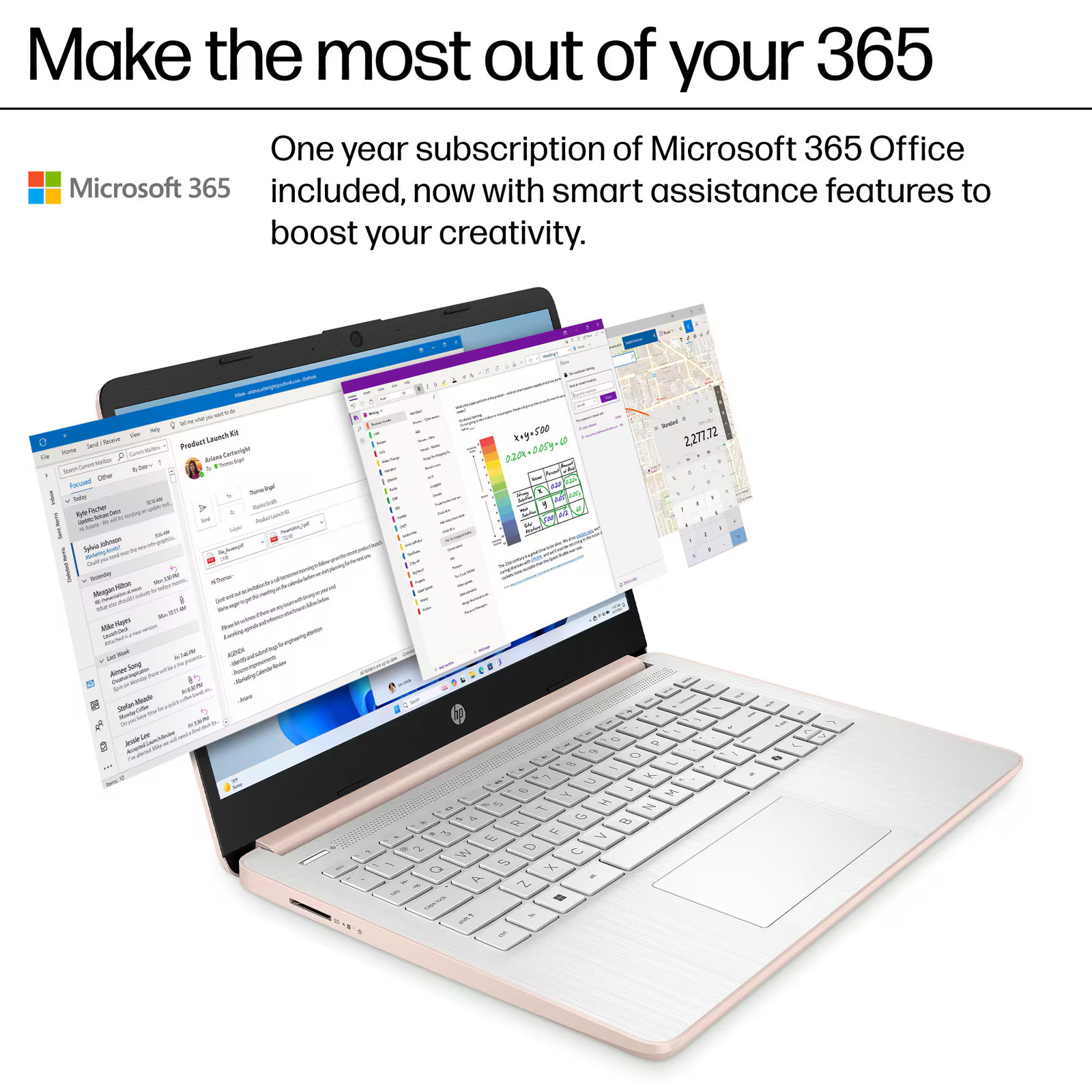 HP 14″ Laptop Intel Processor N150 (Beat i3) 4GB RAM 128GB UFS 1-Year Office 365