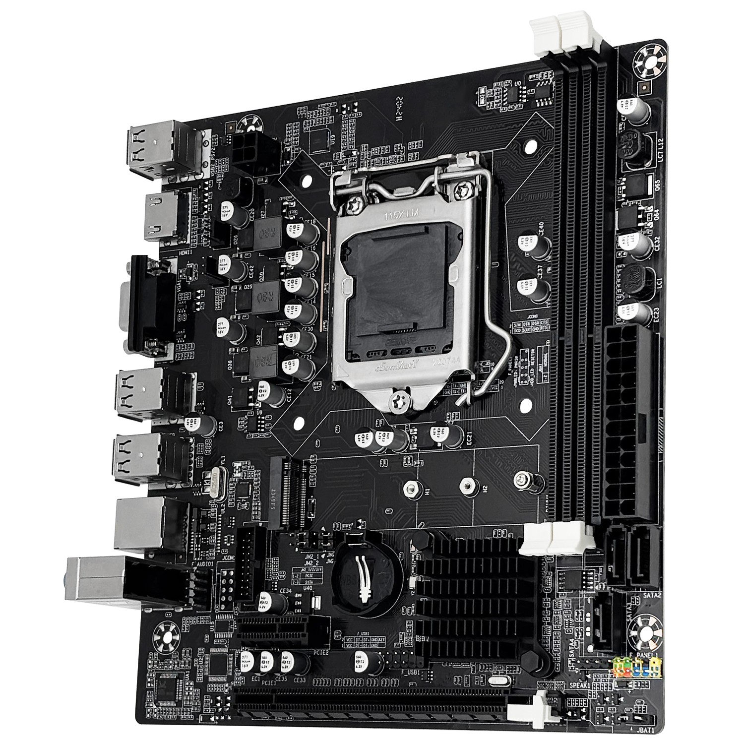H61C Motherboard LGA 1155 2*DDR3 RAM w HDMI VGA for Intel i3 i5 i7 Core Pentium