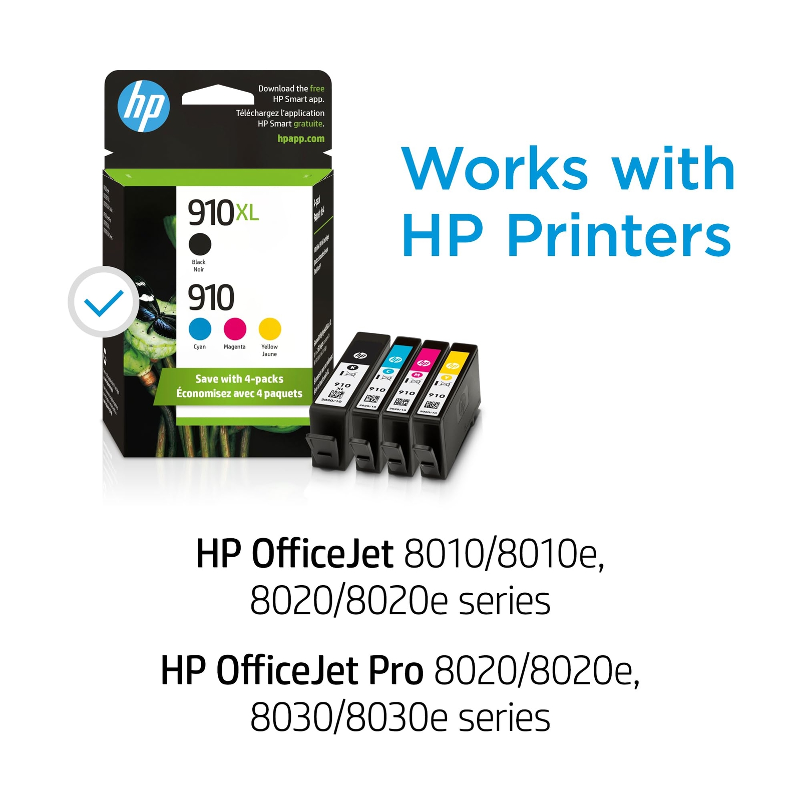 Hp Inkjet Printer Ink Black Cyan Magenta Yellow Compatible With Hp Officejet Pro