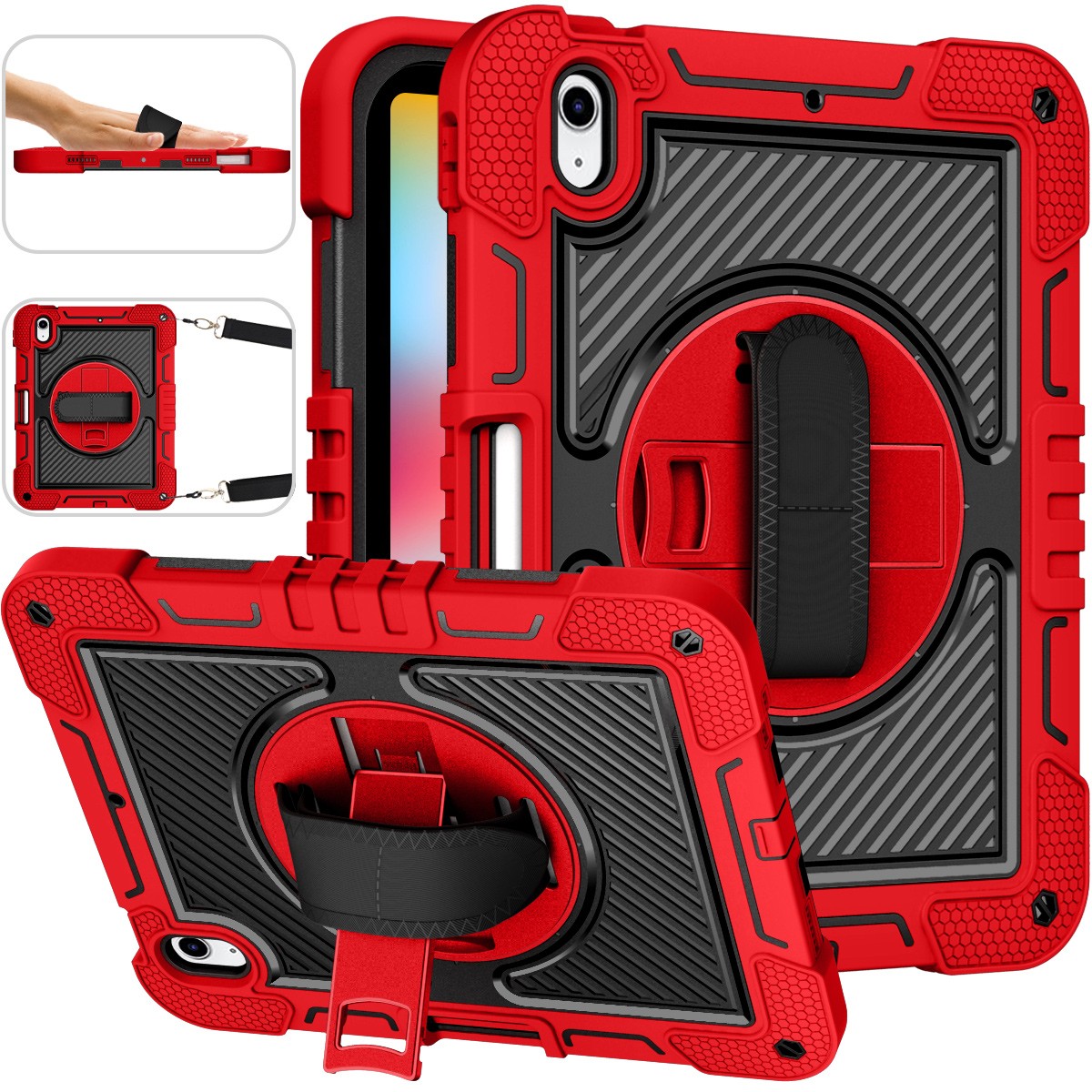 Heavy Duty Shockproof Stand Case Cover For iPad 9th/8th/7th/6th/5th Generation