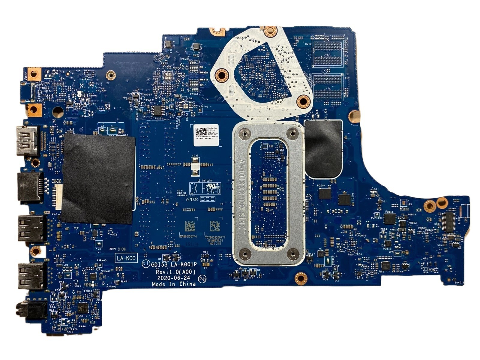 For Dell Inspiron 3505 AMD Ryzen 7 3700U Motherboard LA-K001P DRFWY