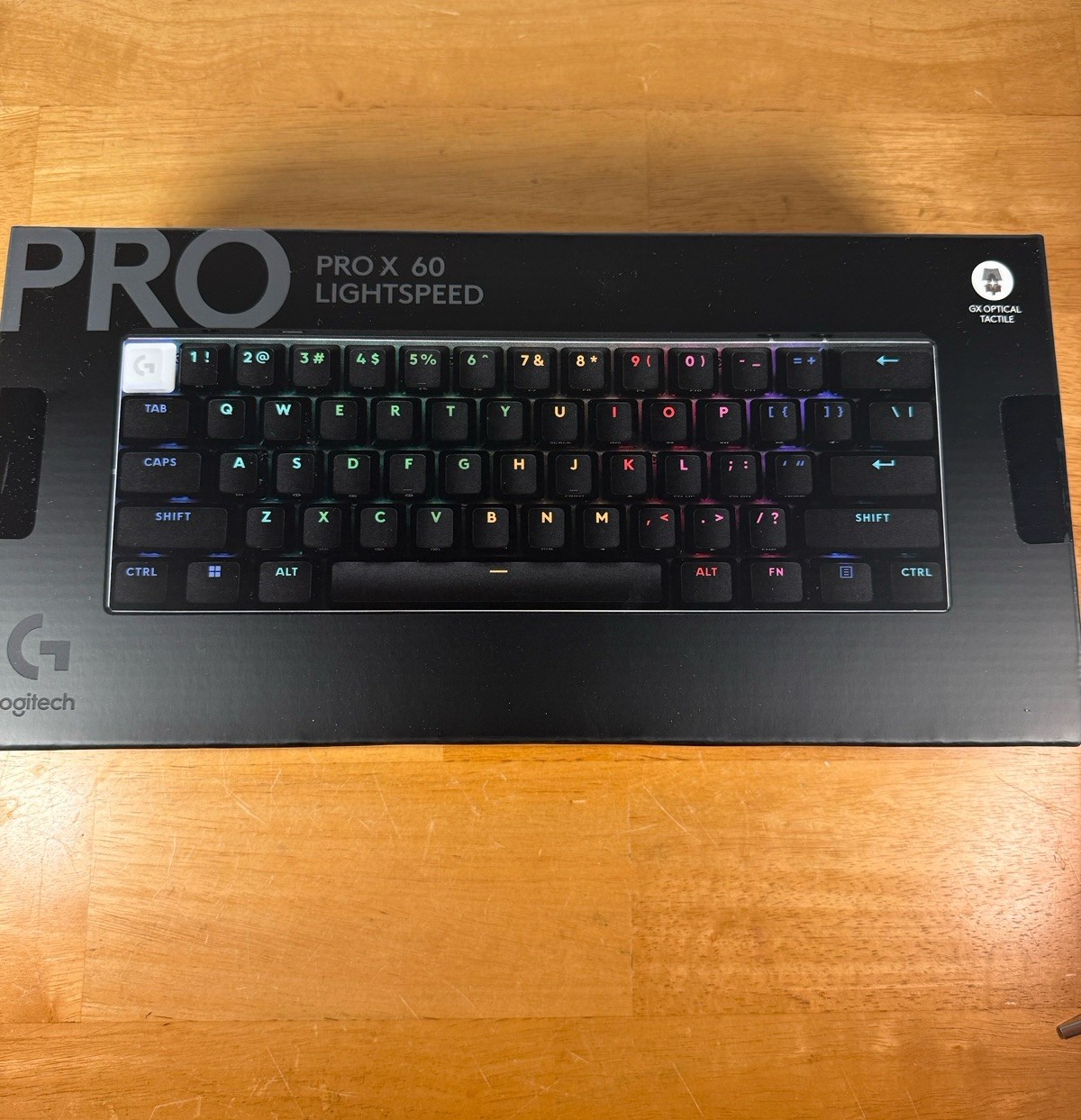 Logitech G PRO X 60 Lightspeed Wireless Gaming Keyboard Tactile Switches Black