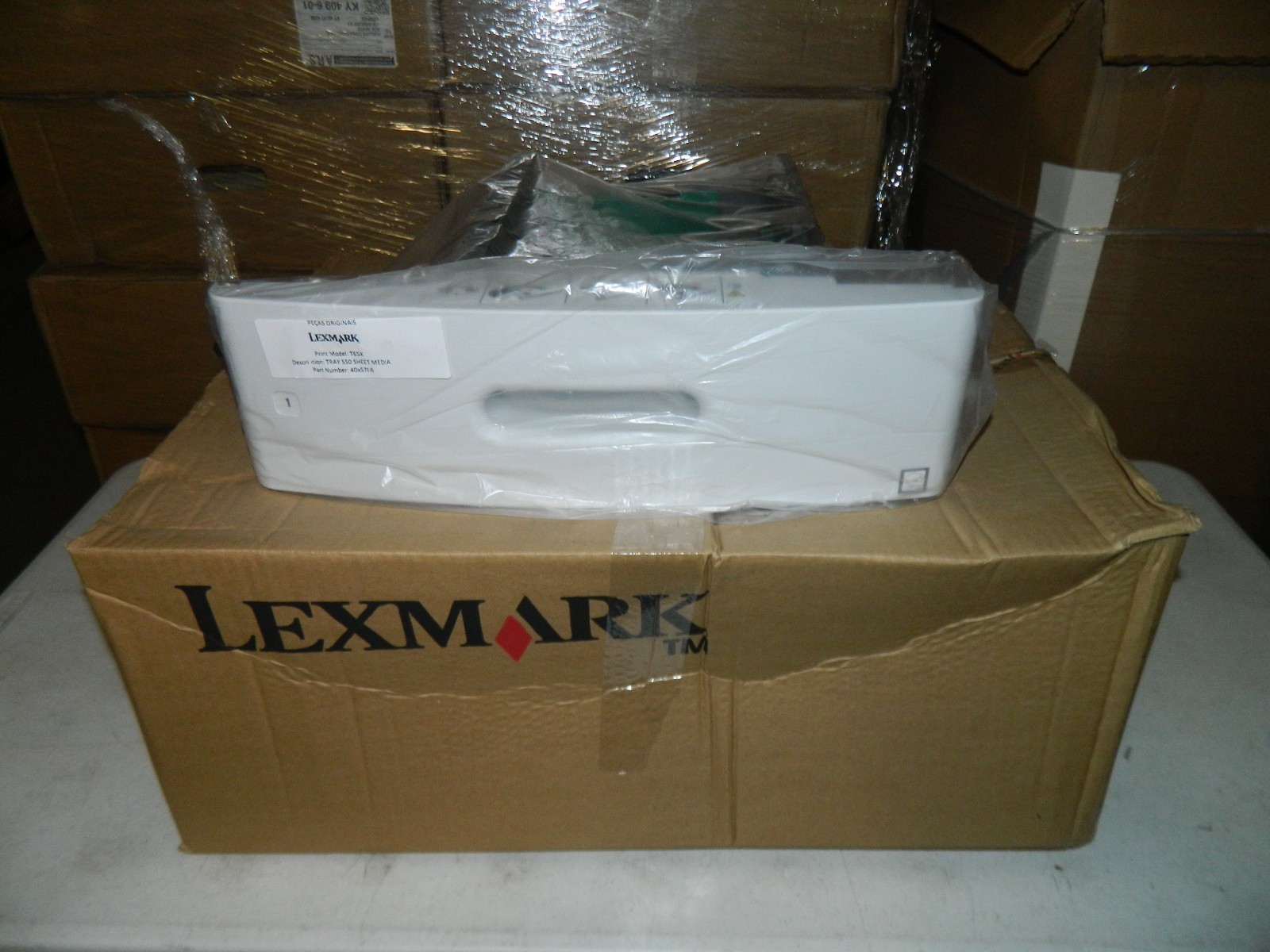 New Genuine Lexmark 40X5786 550 Sheet Paper Feeder Tray Media T650 T652 T65X