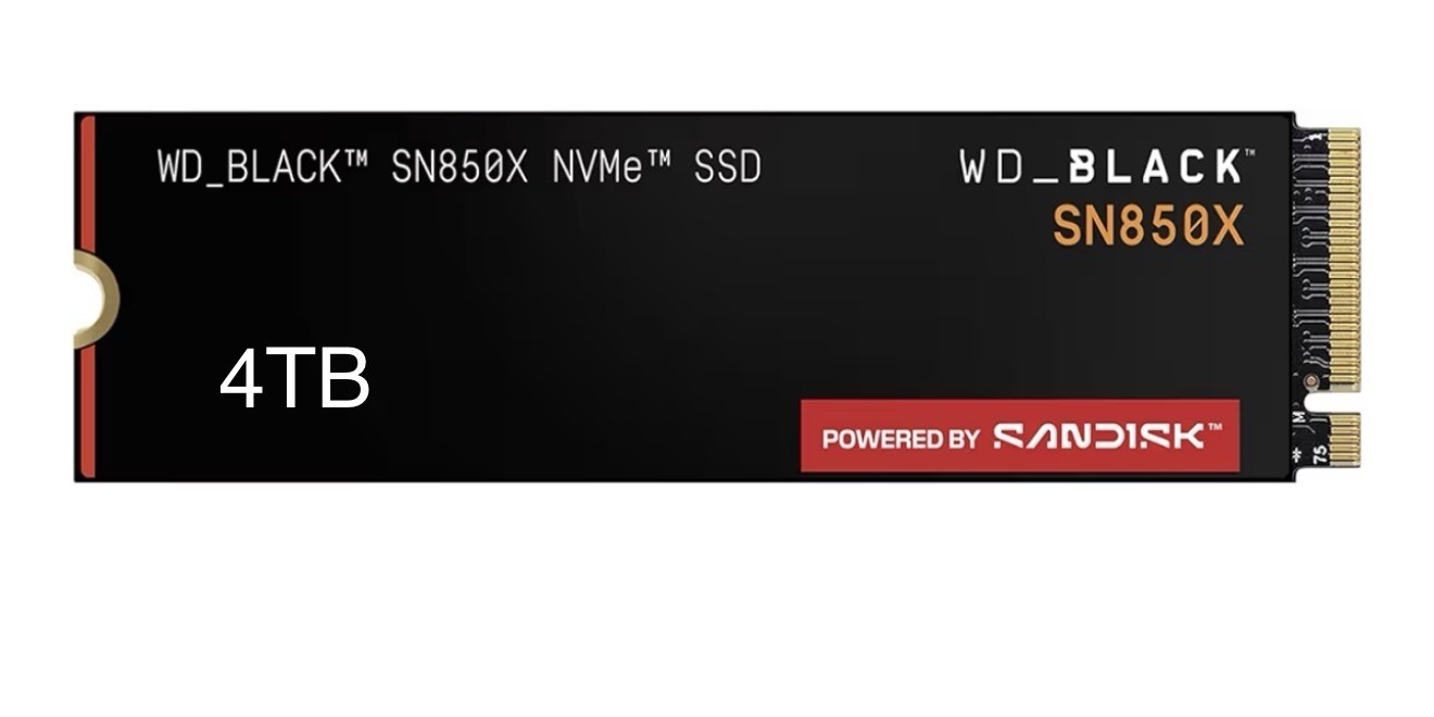 W01 WD_BLACK SN850X 4TB Open Box NVMe M.2 PCIe Gen4 SSD READ!!!