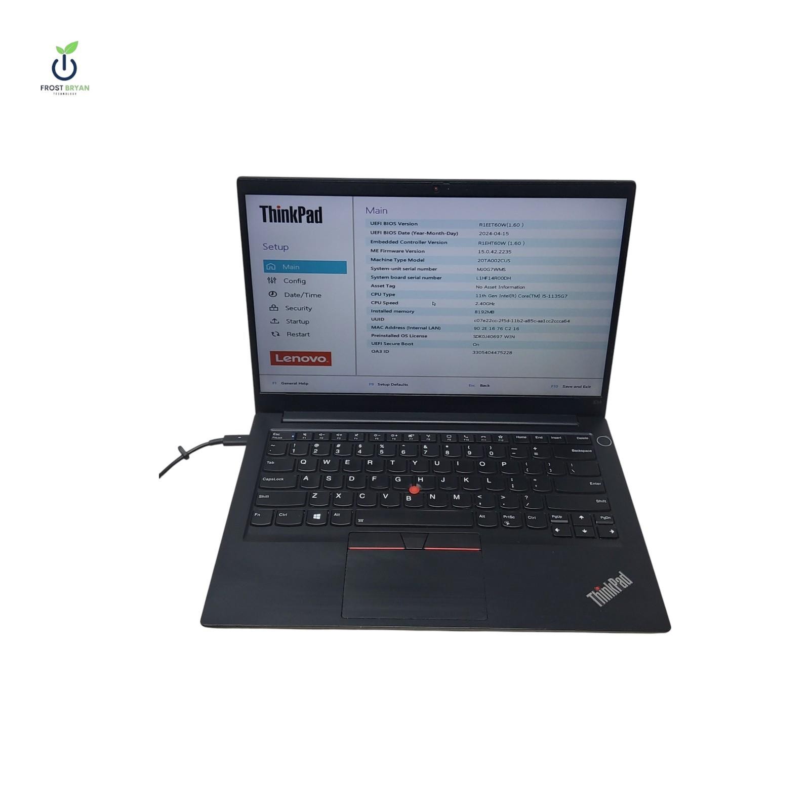 Lenovo ThinkPad E14 Gen 2 i5-1135G7 8GB 256GB SSD No OS Grade C [READ]