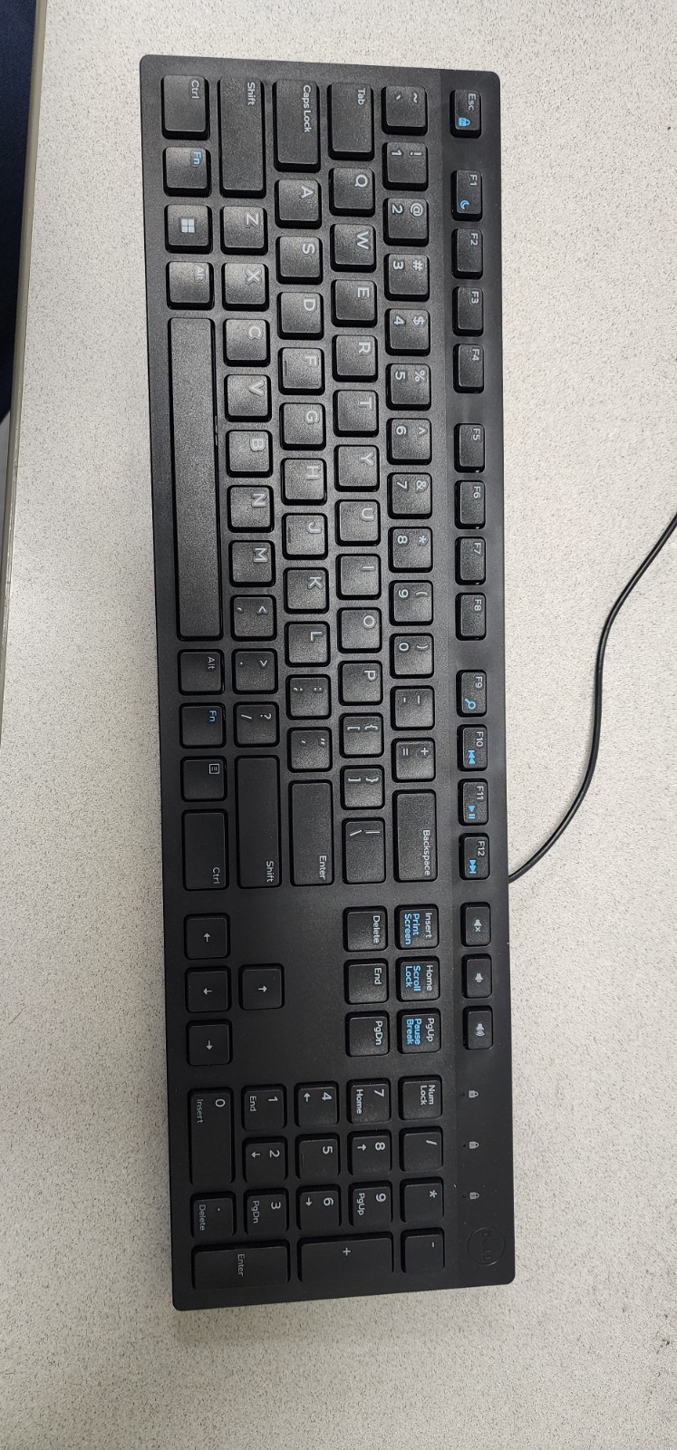 Dell USB Wired Keyboard KB216-BK-US For Office and Casual Black Brand New