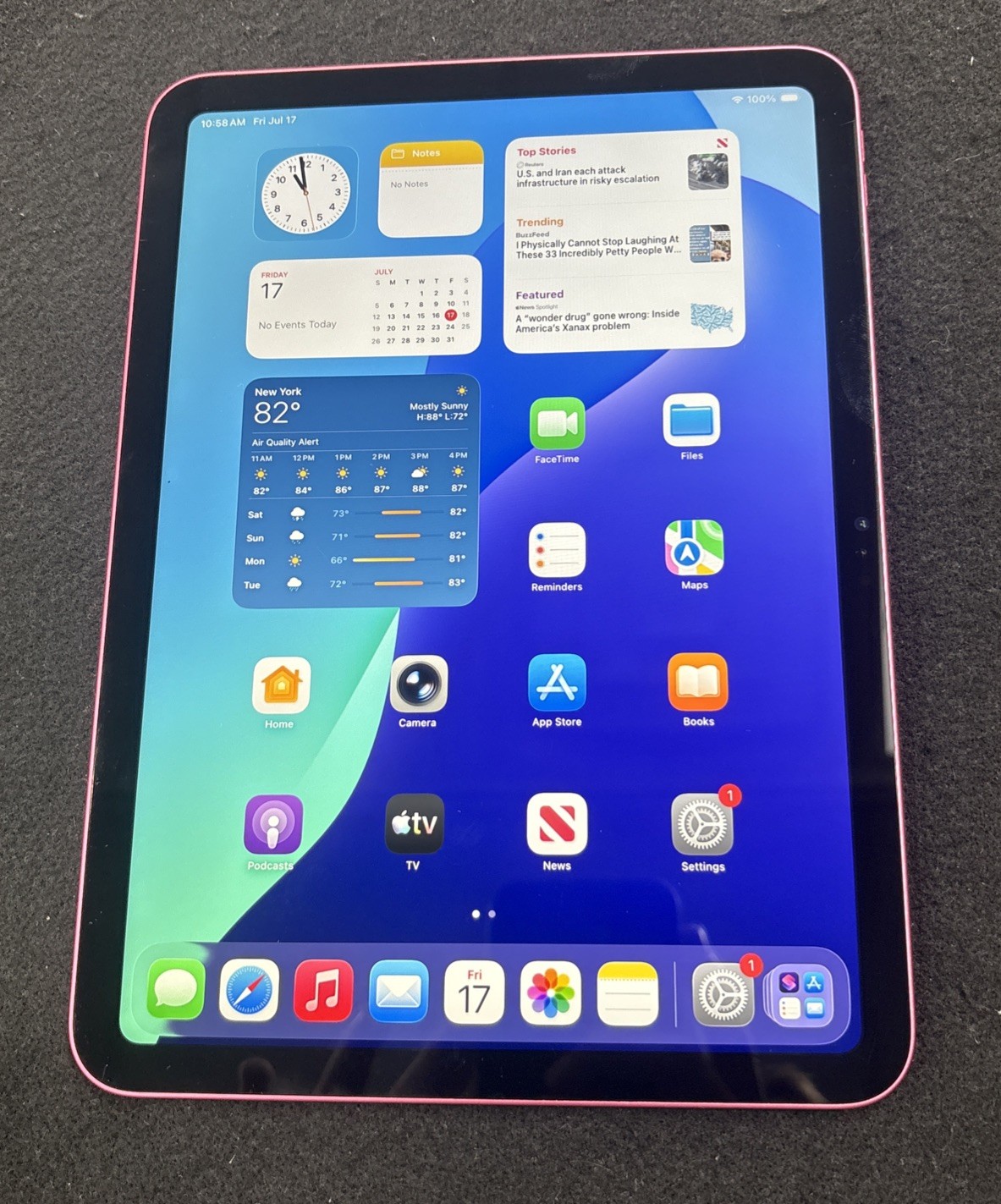 WiFi Only Apple iPad 11″ (A16) 256GB Pink MD4P4LL/A
