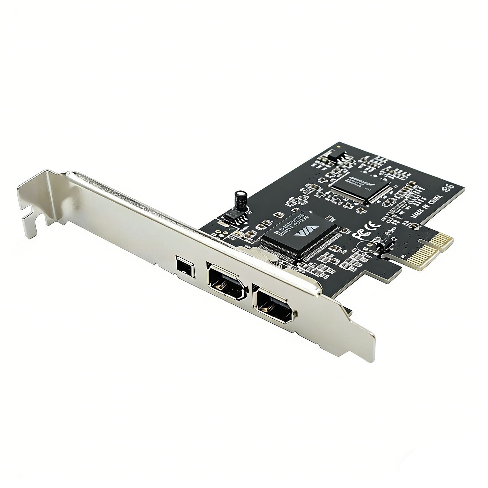 3 Port PCIe FireWire 1394a Controller Expansion Card for Desktop PC Computer