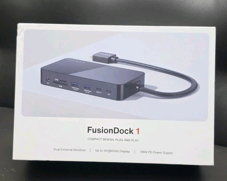 iVANKY FusionDock 1 M4 MacBook Pro Docking Station 150W 12 In 2 Dual 4K 60Hz