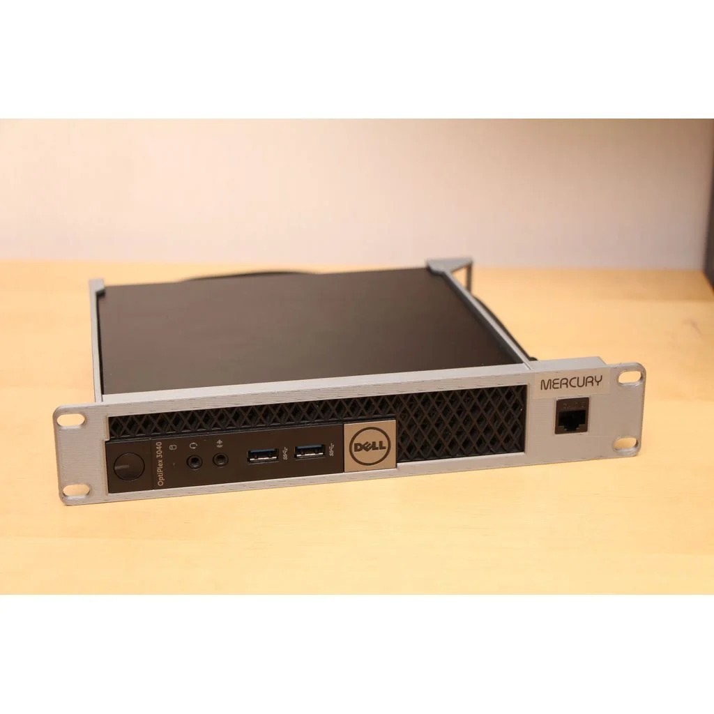 10″ Inch Rack Mount for Dell OptiPlex Series (3000, 5000, 7000 ect) w/ Keystone