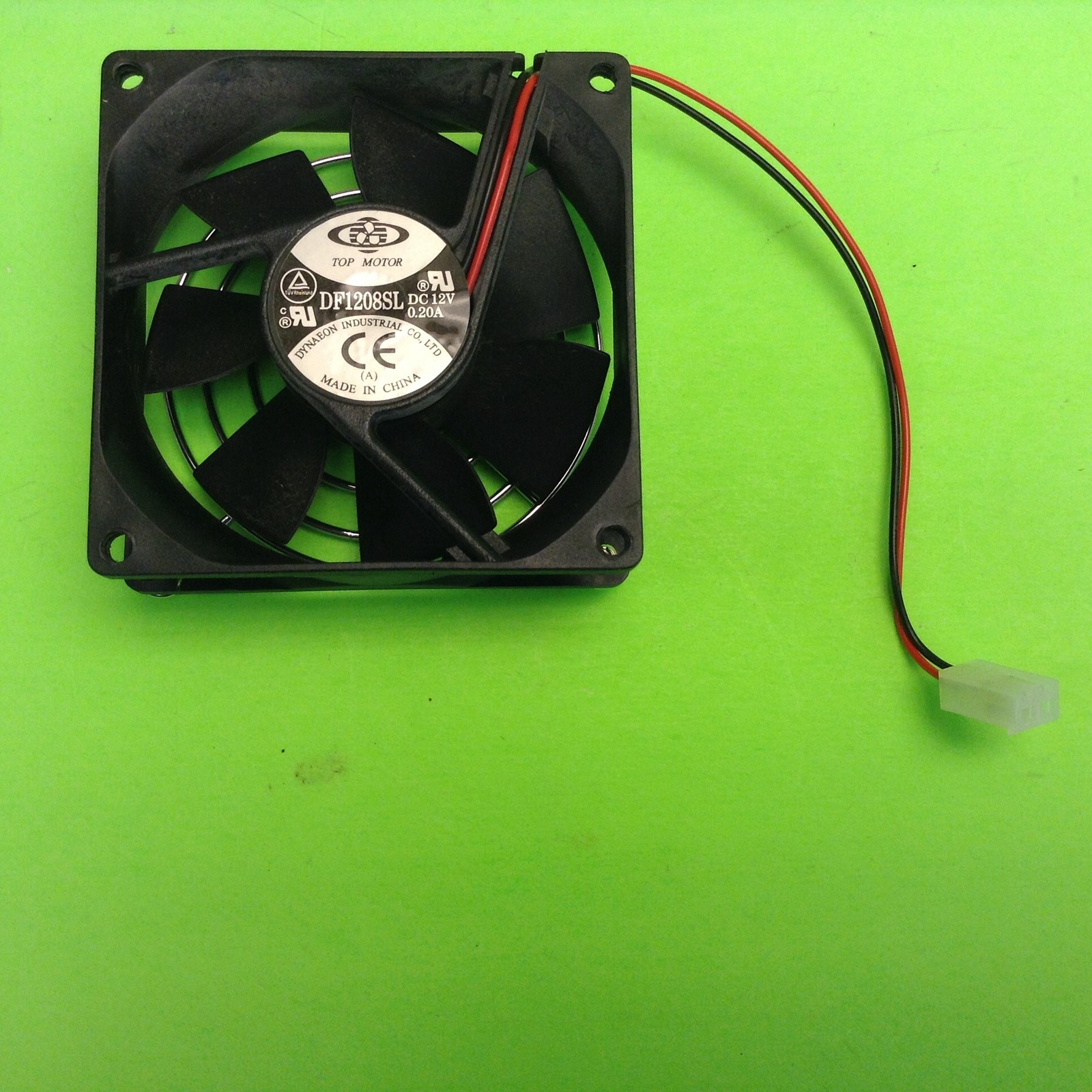 Computer Server Top Motor DF1208SL 2 Wire Red and Black Cooling Fan