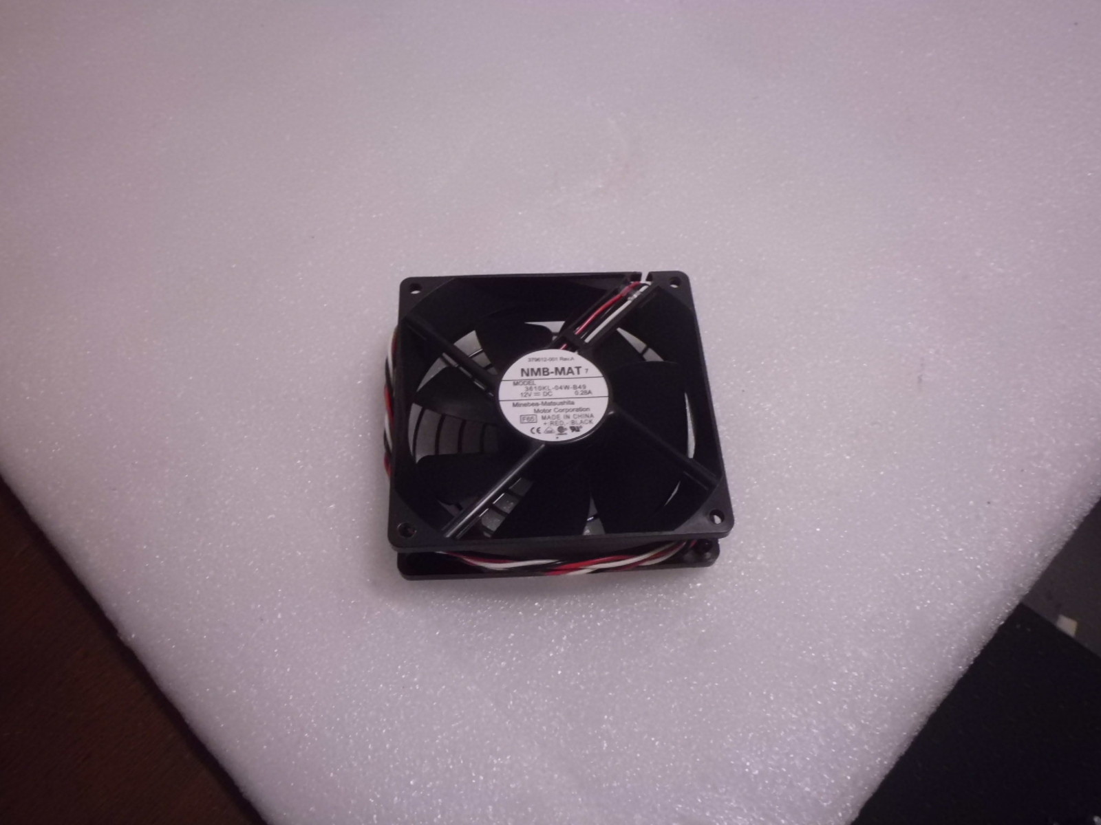 HP 379612-001 NMB-MAT 3610KL-04W-B49 12V=DC 0.28A FAN USED & TESTED
