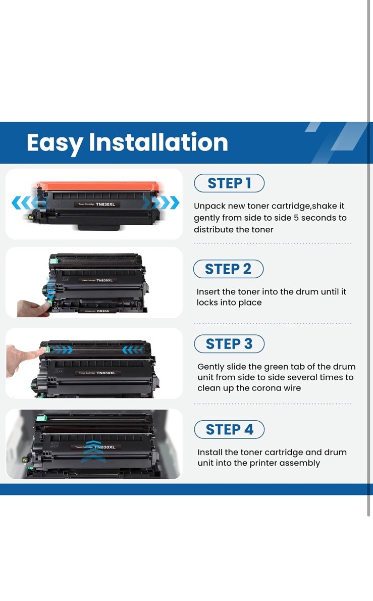 DR830 Drum Unit for Brother Printer Replacement for Brother DR830 DR-830 Drum…