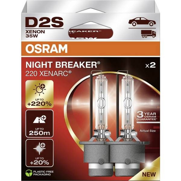 Osram Automotive 66240XN2-2HB Xenon Bulb XENARC NIGHT BREAKER® 220 D2