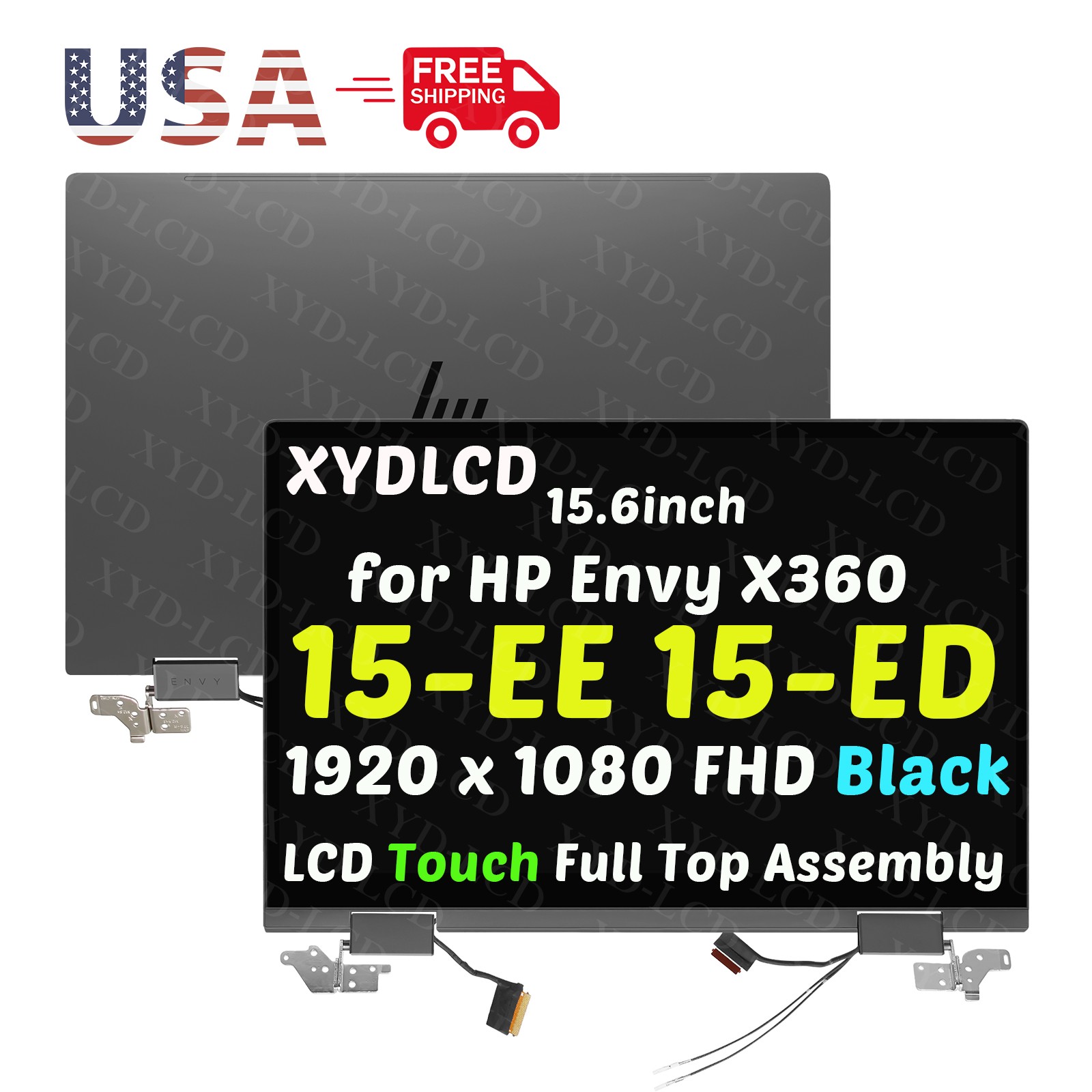 L93181-001 for HP Envy X360 15-ED0001LA 15-ED0002LA LCD Touch Screen Assembly A+