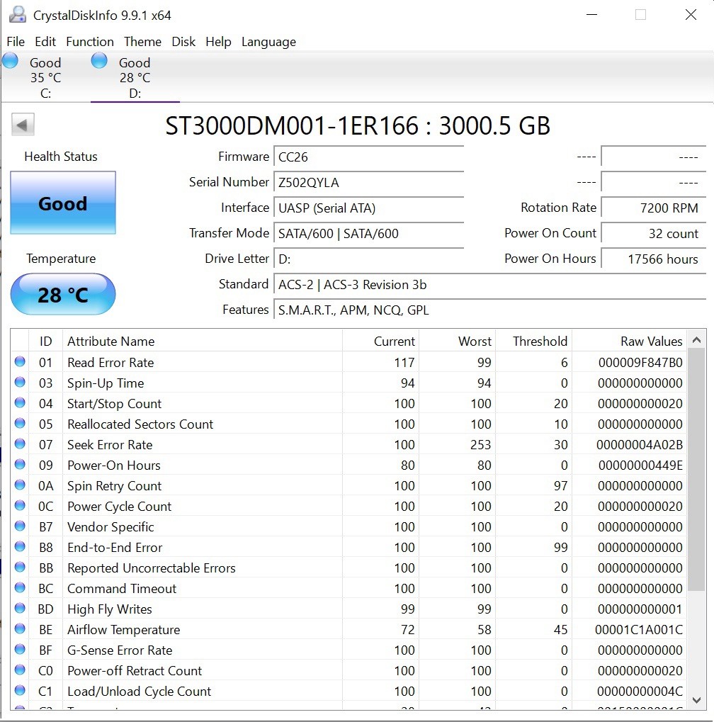 Seagate Barracuda 3TB,Internal,7200 RPM,3.5 inch (ST3000DM001) Hard Drive