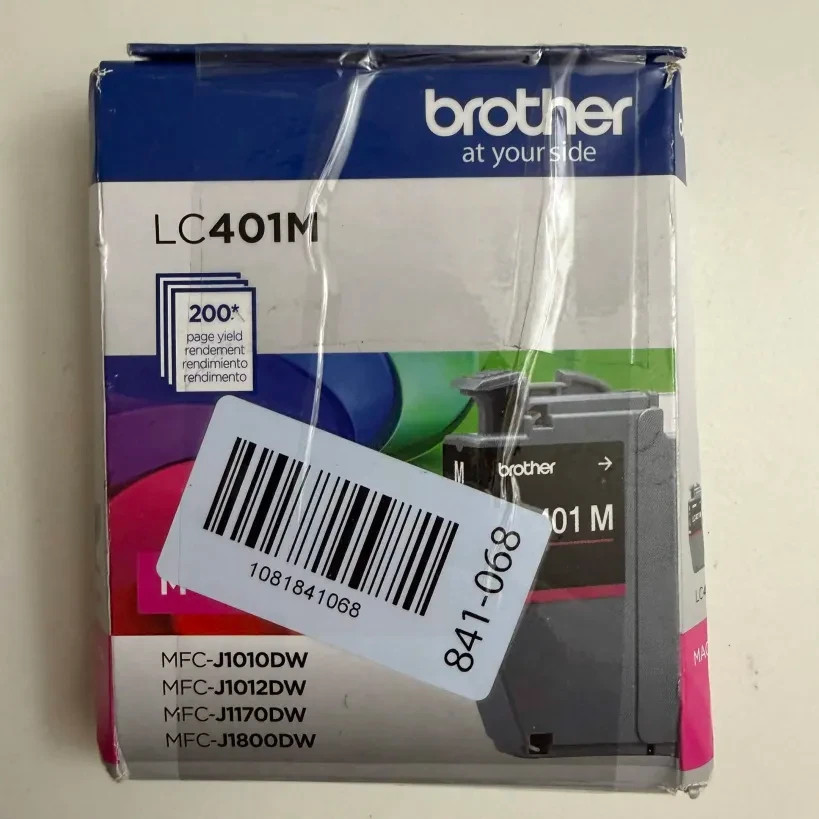 Brother Genuine LC401 M Standard-Yield Magenta Ink Cartridge NEW EXP 02/2029