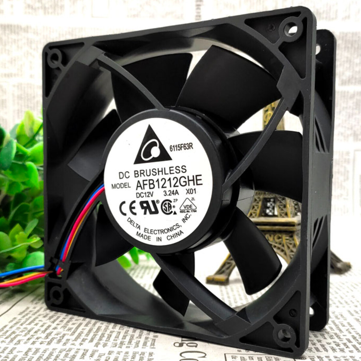 DELTA AFB1212GHE 12038 12V 3.24A 12cm Cooling Industrial Fan High Air Volume