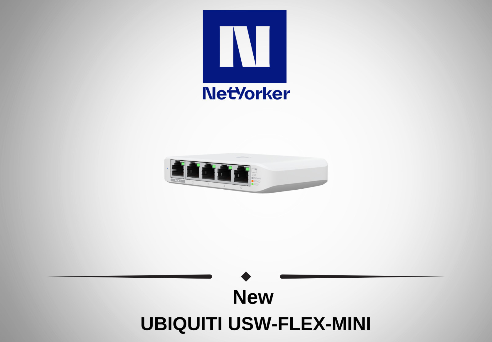 NEW Ubiquiti UniFi USW-FLEX-MINI 5 Port Smart Managed PoE Gigabit Switch