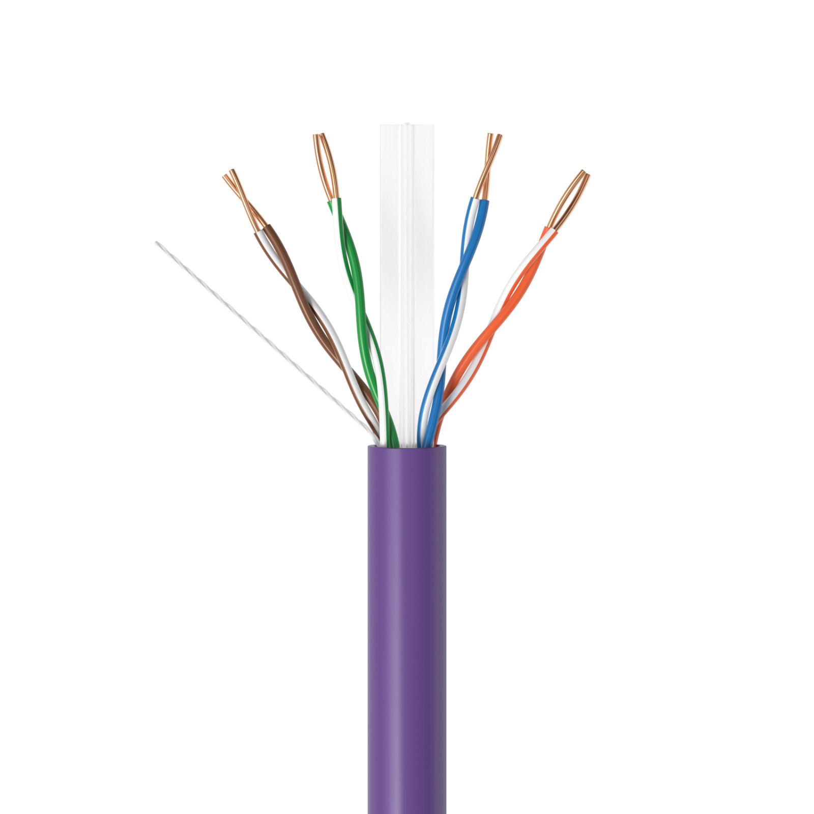 CAT6 500FT/1000FT Riser CMR Ethernet Cable 23AWG UTP Solid Bare Copper Wire LOT