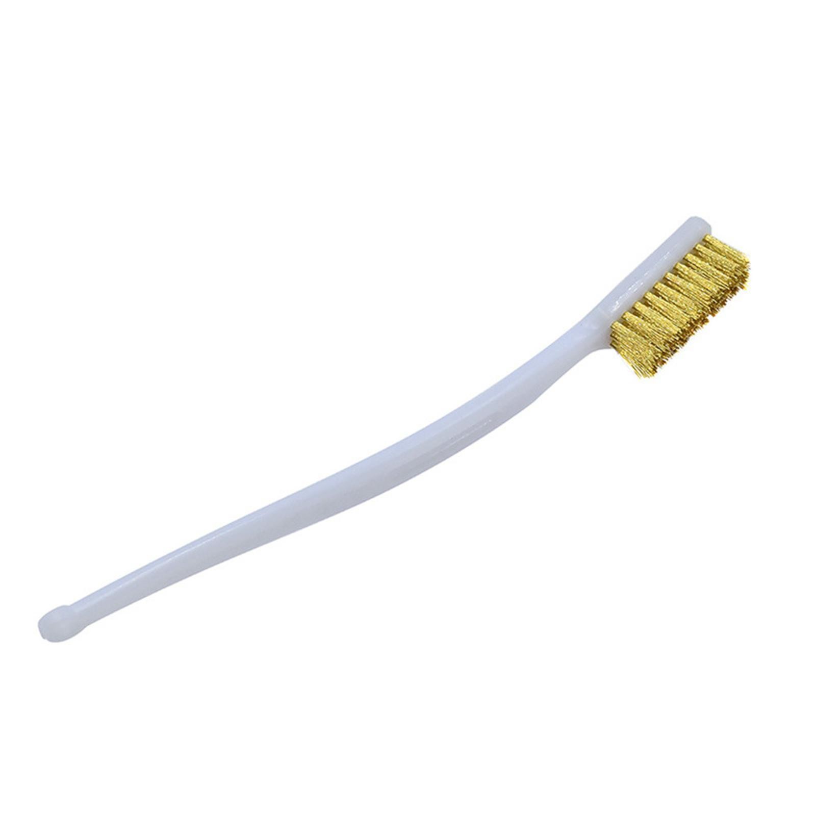 10 Pack 7inches Cleaning/Removal Dirt Tool Copper Wire Toothbrush Brush Handle j