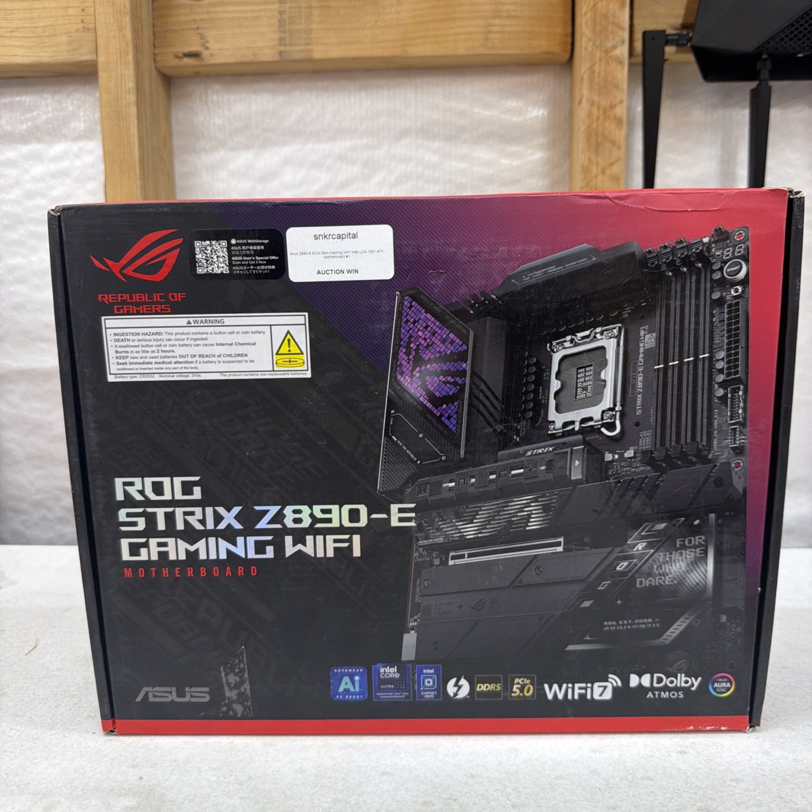 ASUS ROG STRIX Z890-E GAMING WIFI Intel® Z890 LGA 1851 ATX motherboard Sealed!