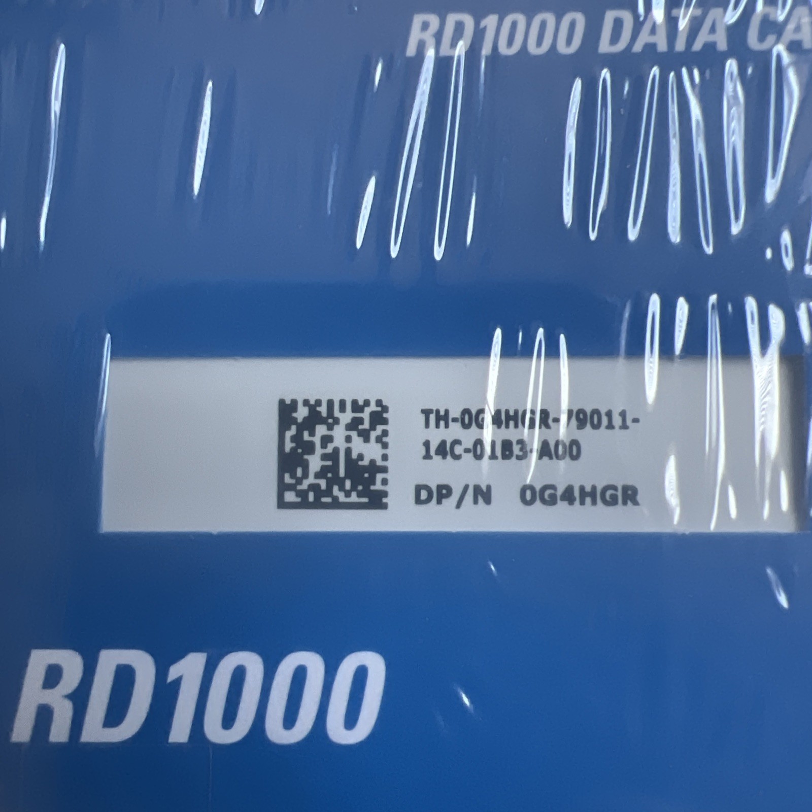 Dell RD1000 1TB Hard Drive Data Cartridge – P/N: 0G4HGR – NEW / SEALED